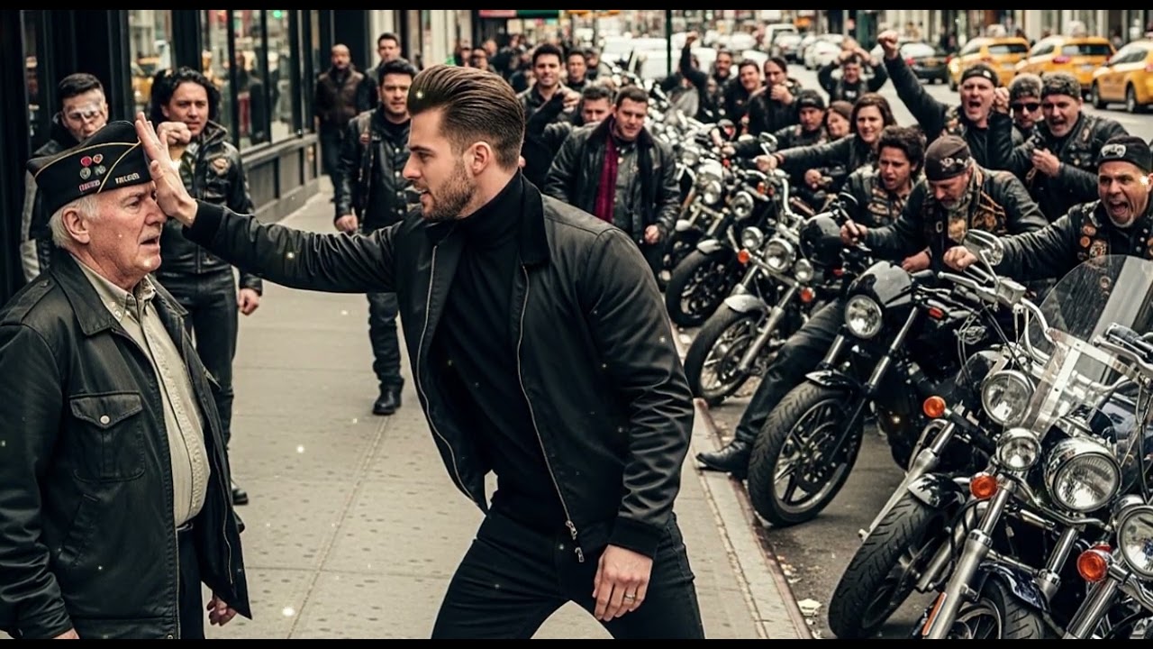 TikToker pălmuiește un veteran bătrân în fața a 40 de bikeri — pedeapsa lor e de neuitat