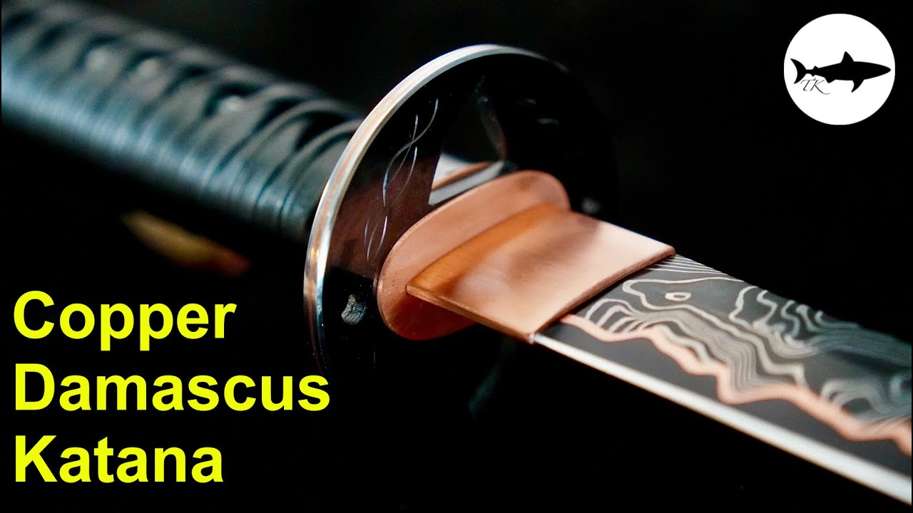 Ковка катаны из медного дамаска