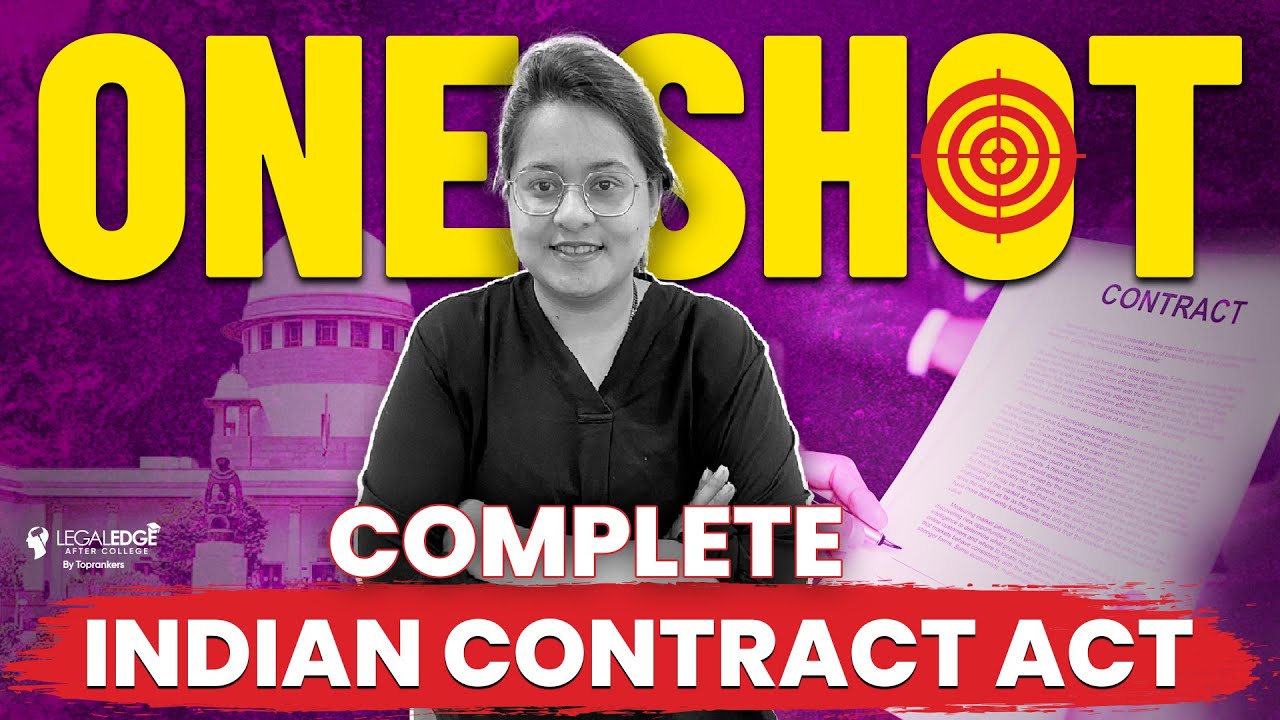 Indian Contract Act One Shot Revision | Complete Indian Contract Act 1872