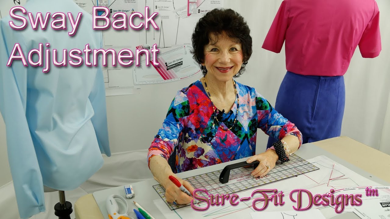 Sway Back Adjustment for a one-piece garment by Sure Fit Designs