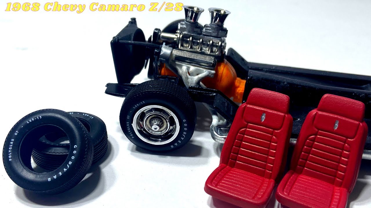 1968 Chevy Camaro Z/28 Car Model Kit Build | AMT 1/25 Scale Part 1