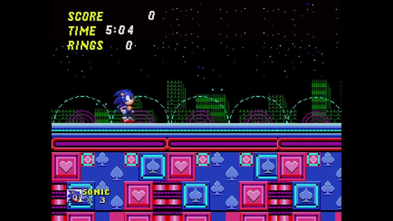 Sonic the hedgehog 2 prototype casino night zone?