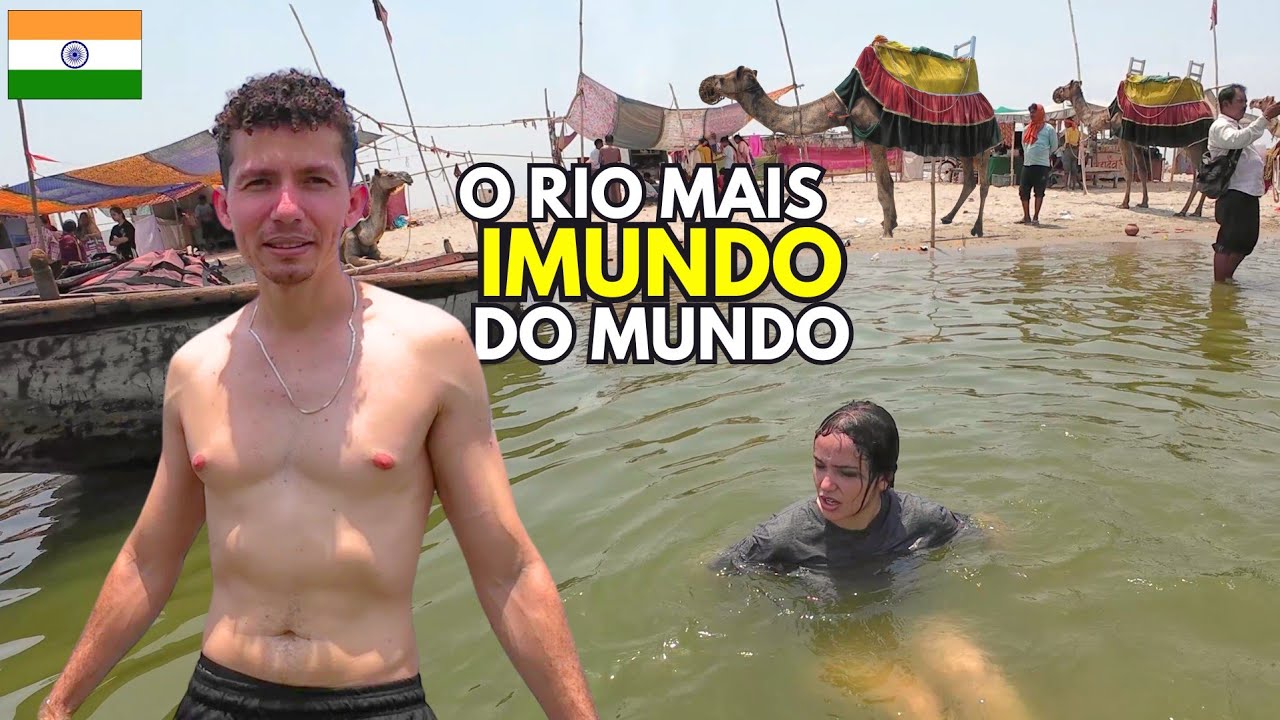 JOGAM CORPOS NESSE RIO E TÊM COISAS BIZARRAS NA ÁGUA - ÍNDIA, RIO GANGES