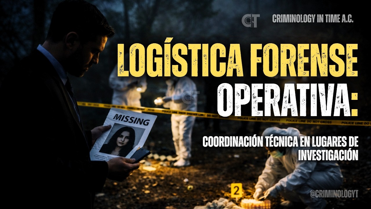 Logística Forense Operativa: Coordinación Técnica en Lugares de Investigación. Mtro. Daniel Serrano