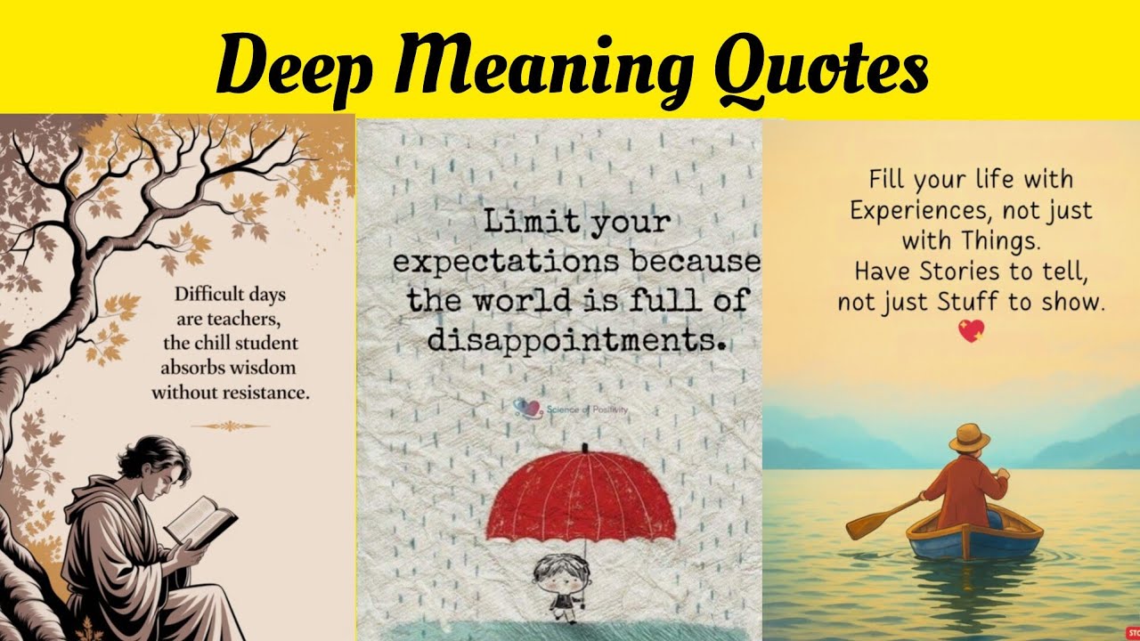 Deep Meaning Quotes | Daily Life Inspirational Quotes | Positive Attitude Quotes | Quotes About Life