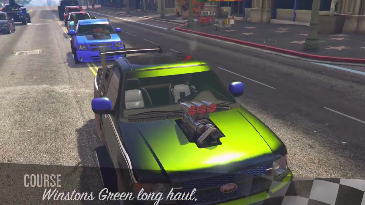 GTA 5 ONLINE - RACE - LONG HAUL _Winstons Green_GRAND THEFT AUTO V 🏁🏎🏁#gaming #gta #gta5 #gtav 