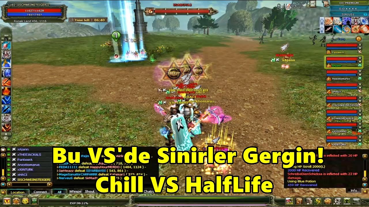 Chill VS HalfLife | Yıkılmayan Ekip Tekrar Sahnede! | Sinirler Gergin! | Knight Online