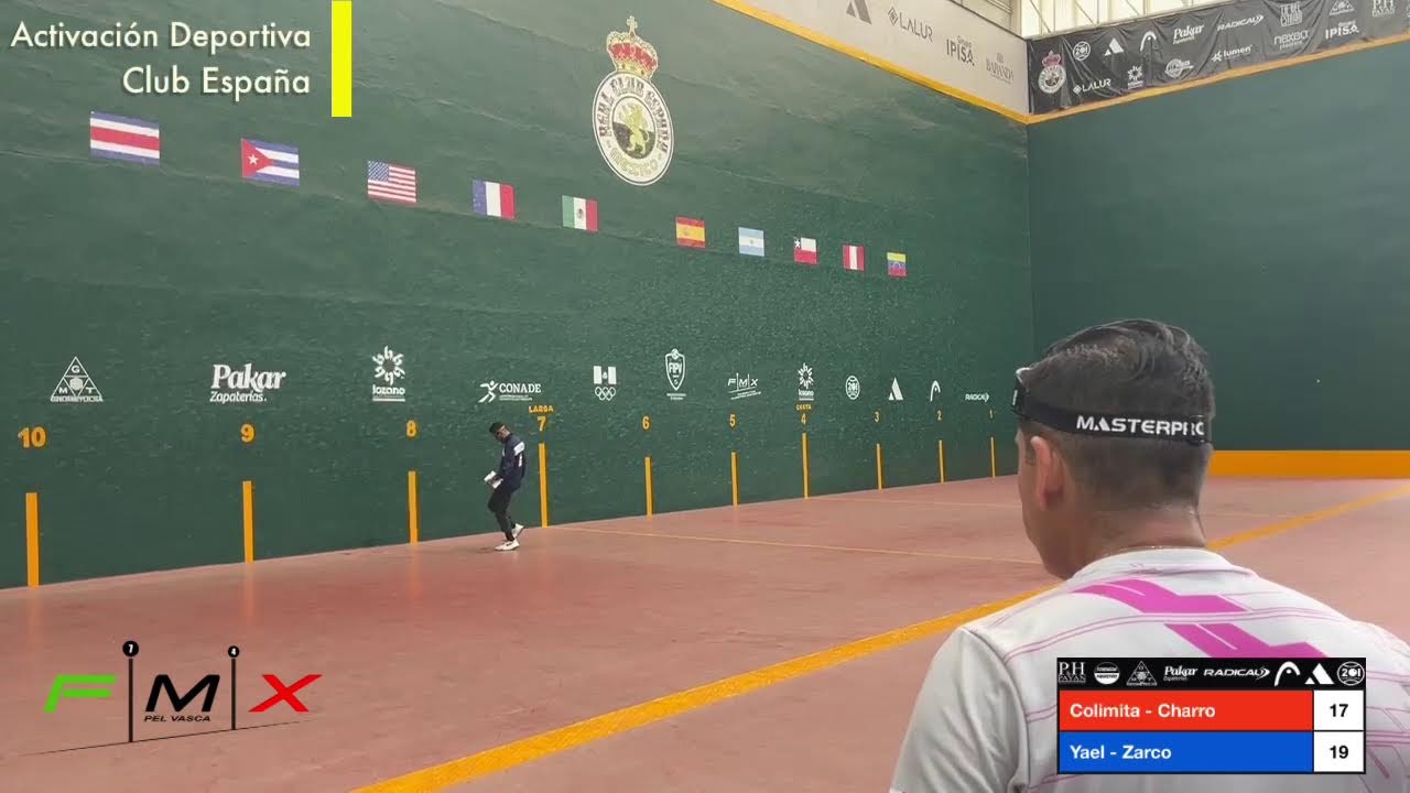 Activación Deportiva Frontenis  Club España 2024  Colimita - Charro VS Yael - Zarco