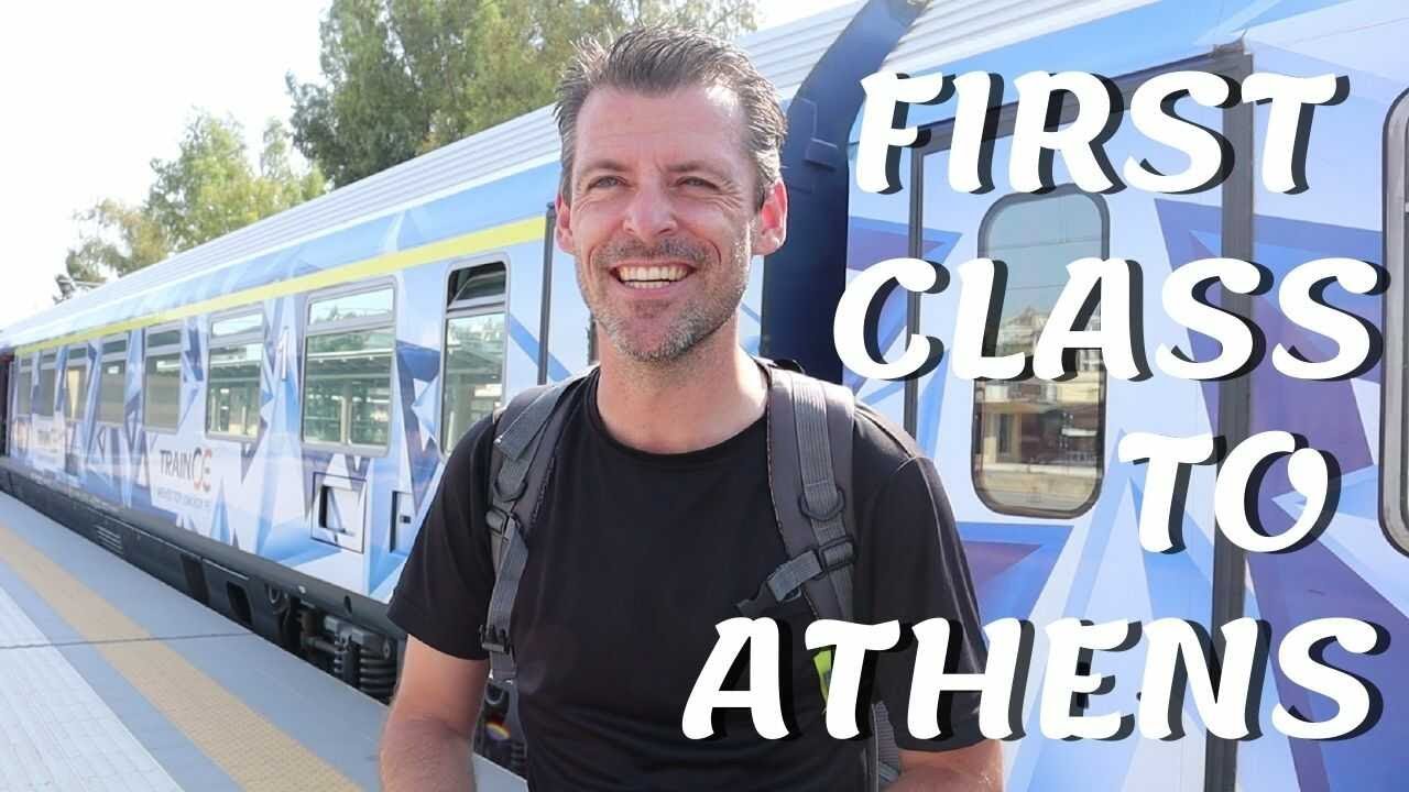 |E88| First-Class Train from Thessaloniki to Athens, Greece