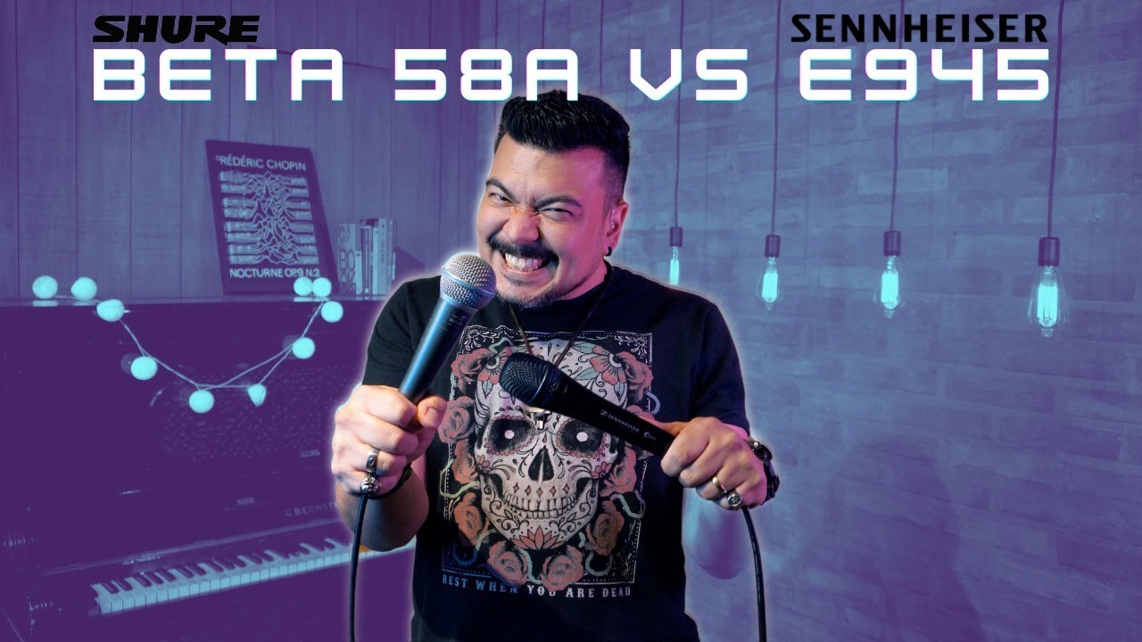 SHURE BETA 58A Vs. SENNHEISER E945 I Qual eu escolho? Microfones para Vocalistas! - Ricardo CASSAL!