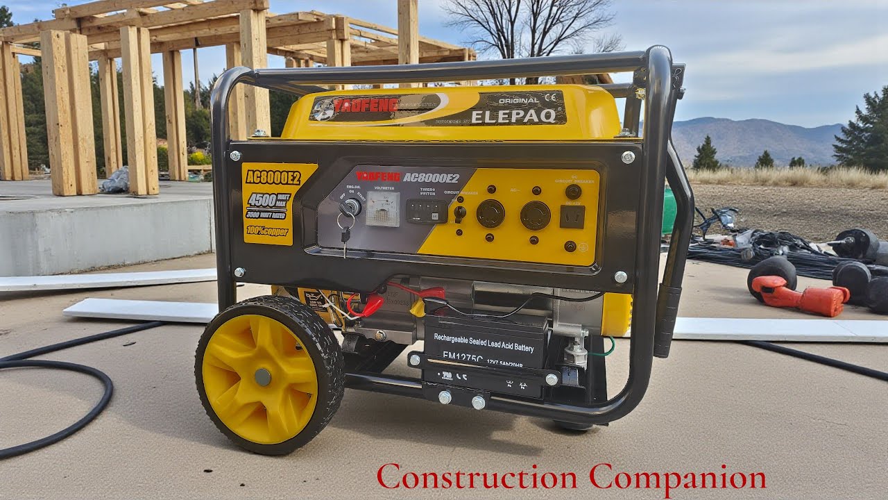 Elepaq Yaofeng AC8000E2 4.3kva (3500W) Key Starter Generator