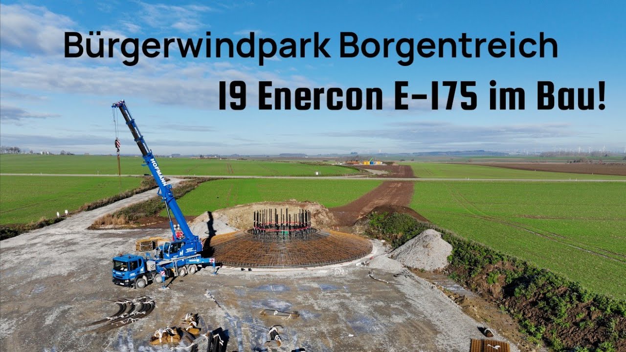 Bürgerwindpark Borgentreich | 19 Enercon E-175 im Bau!