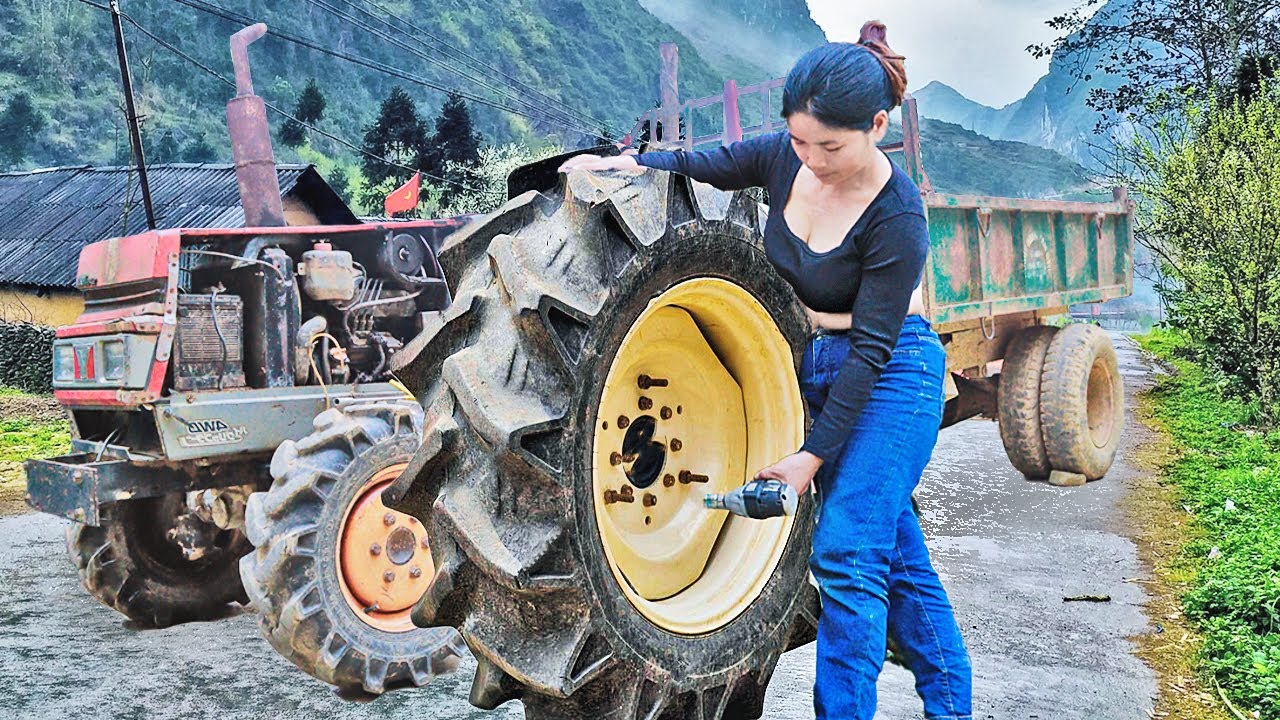 Full Video 120 Days of Mechanic Girl repairs & restores Tractor, Motorcycle, Genius Girl repairs