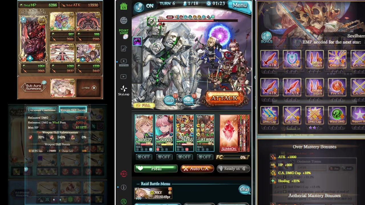 【グラブル】グラブル マクタンマカル 火 剣豪 マグナ フルオート ソロ16分07秒 【GBF】Liberation Verboten: Macutanmacar Kengo FA 16:07