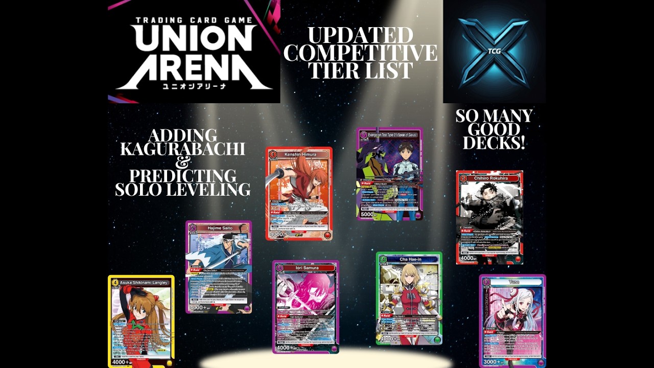 Union Arena TCG — Обновление рейтинга конкурентоспособных колод — Добавление Кагурабачи и прогноз...