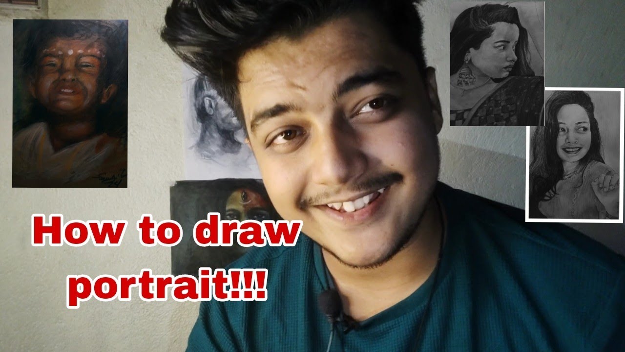 how to draw a portrait !!! 