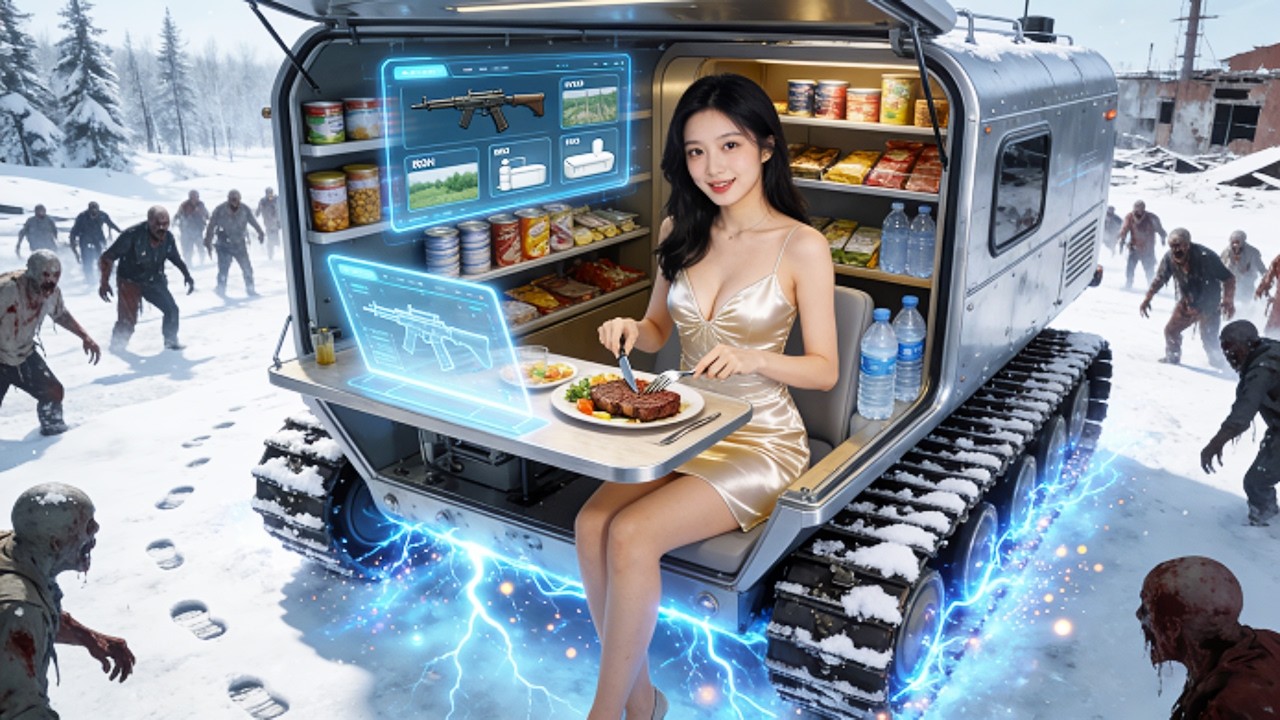 Apocalypse zombie à −80°C:je savoure un steak dans ma forteresse mobile aux ressources illimitées!
