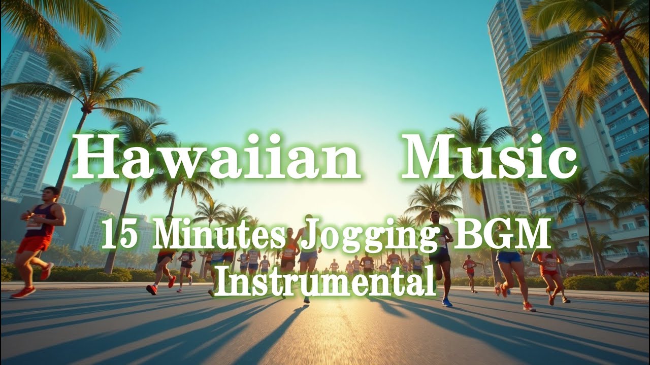 ハワイアンミュージックでジョギング、ウォーキングを15分しよう！　Let's jog or walk for 15 minutes to Hawaiian music!