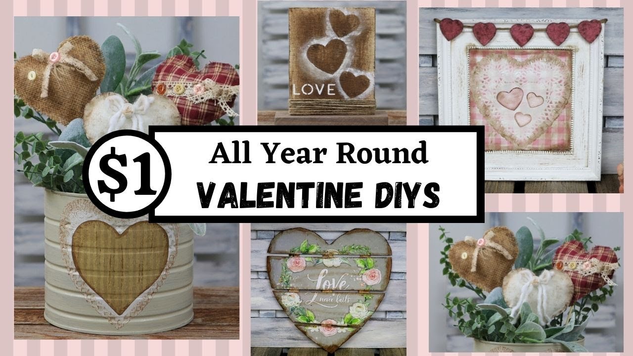 VALENTINE DIYS That Work All Year/FARMHOUSE DIY HOME DECOR/TRASH TO TREASURE