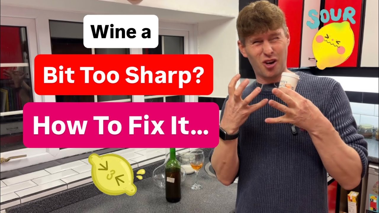 Как исправить резкое кислотное вино