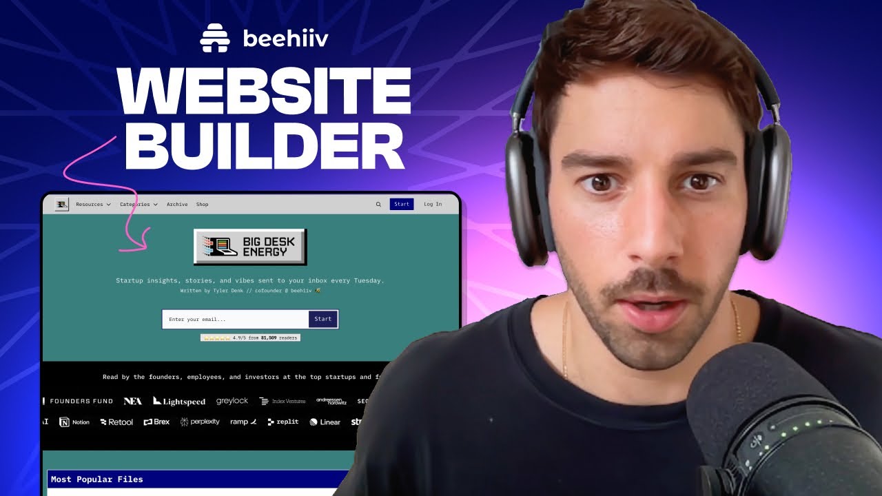 The NEW beehiiv Website Builder (Overview)
