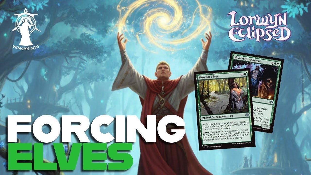 Elves, elves and not enough elves FORCING I needed more |Lorwyn eclipsed draft | Golgari | MTG Arena