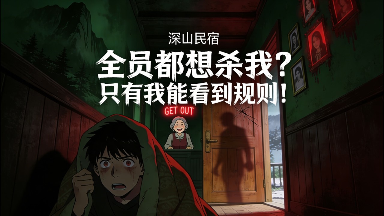 【FULL】🔥《只有我能看到死亡提示》住進深山民宿後，我看到了所有人的死因…#小說#動畫#漫剧#智绘