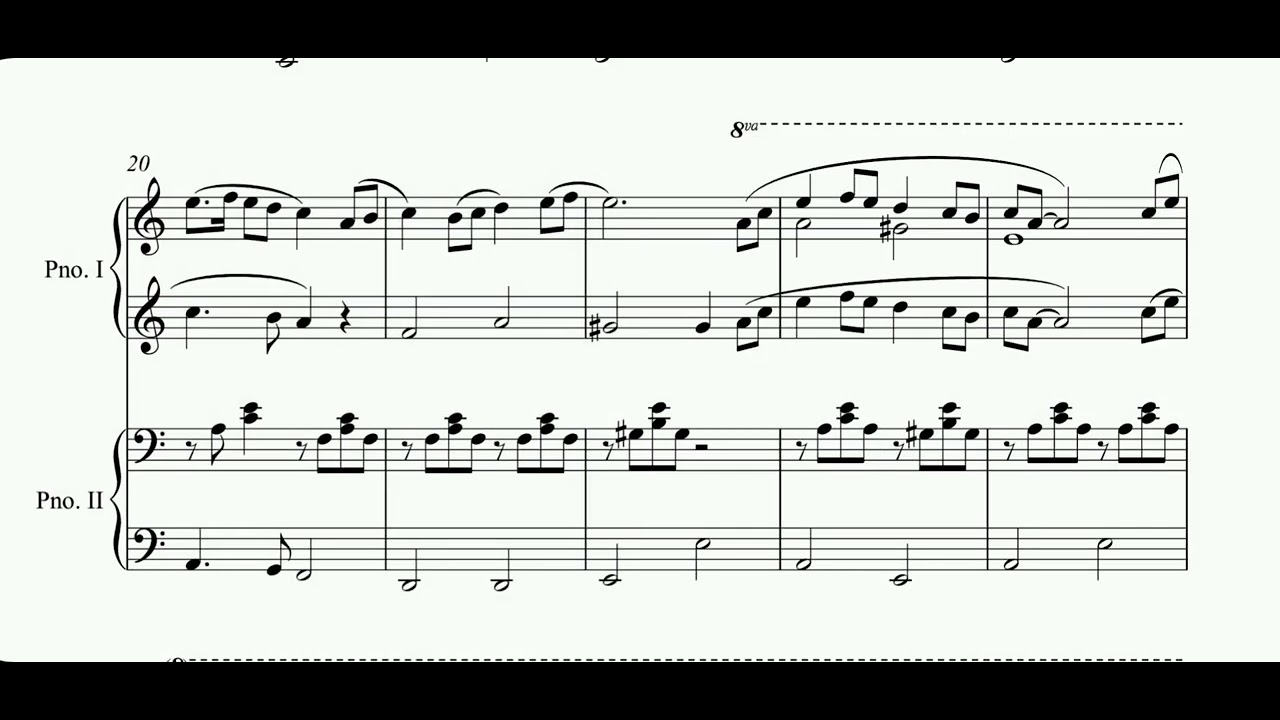 ...E io ero Sandokan (arr. for Piano 4 hands)