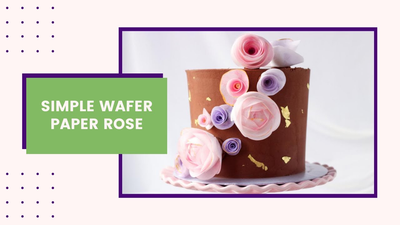 How to Make a Simple Wafer Paper Rose