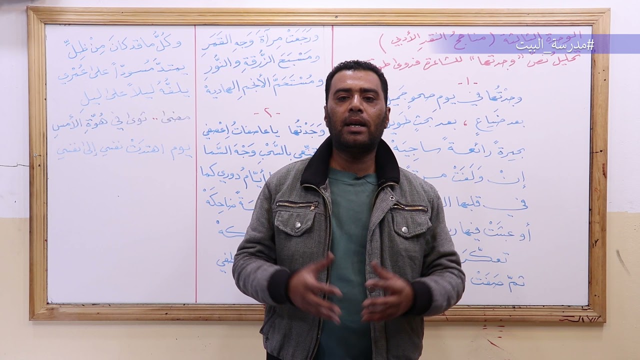 الصف 12    اللغة العربية    الوحدة 3   تحليل نص وجدتها للشاعرة فدوى طوقان