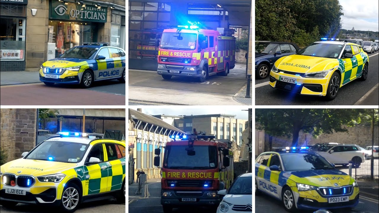 Various emergency service vehicles responding in Lancaster! 🚨