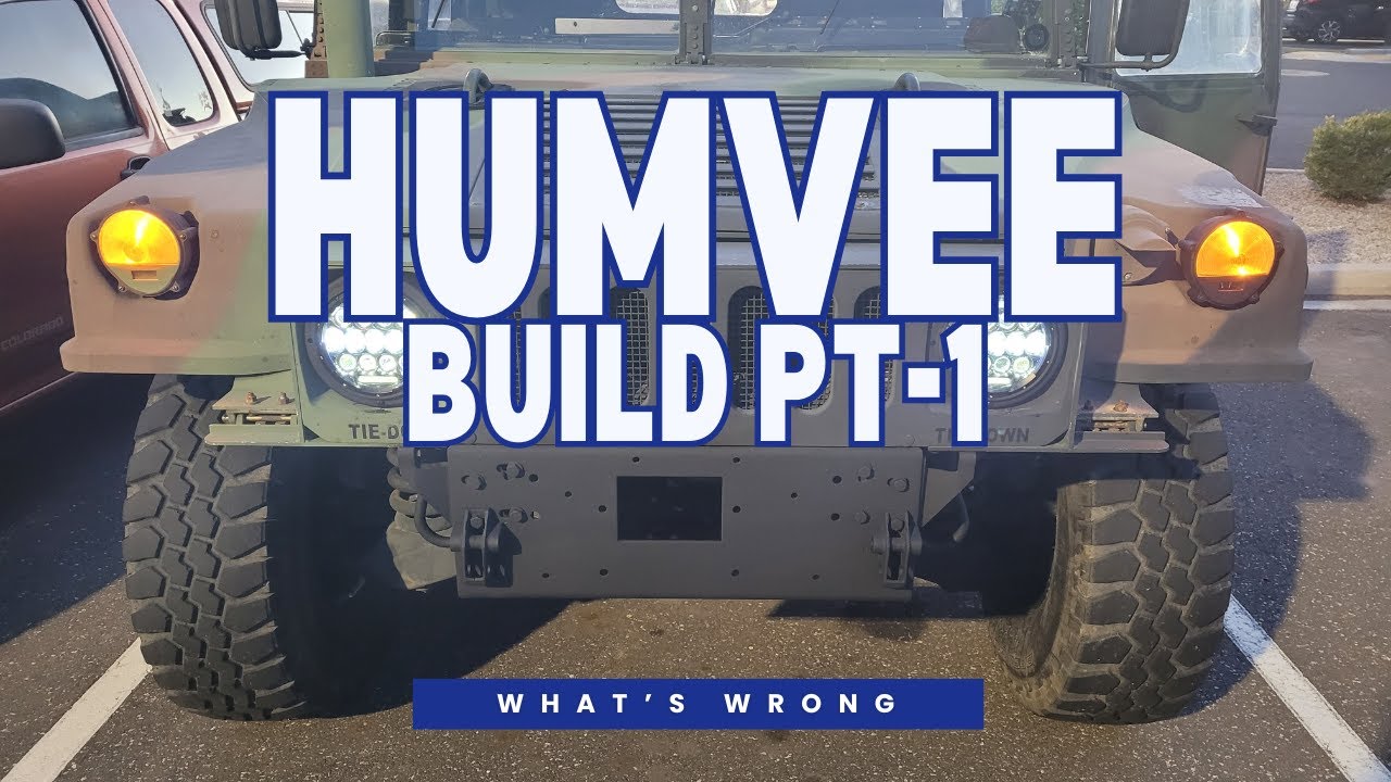 Humvee Build Pt-1 lets take a look at what needs to be done.
