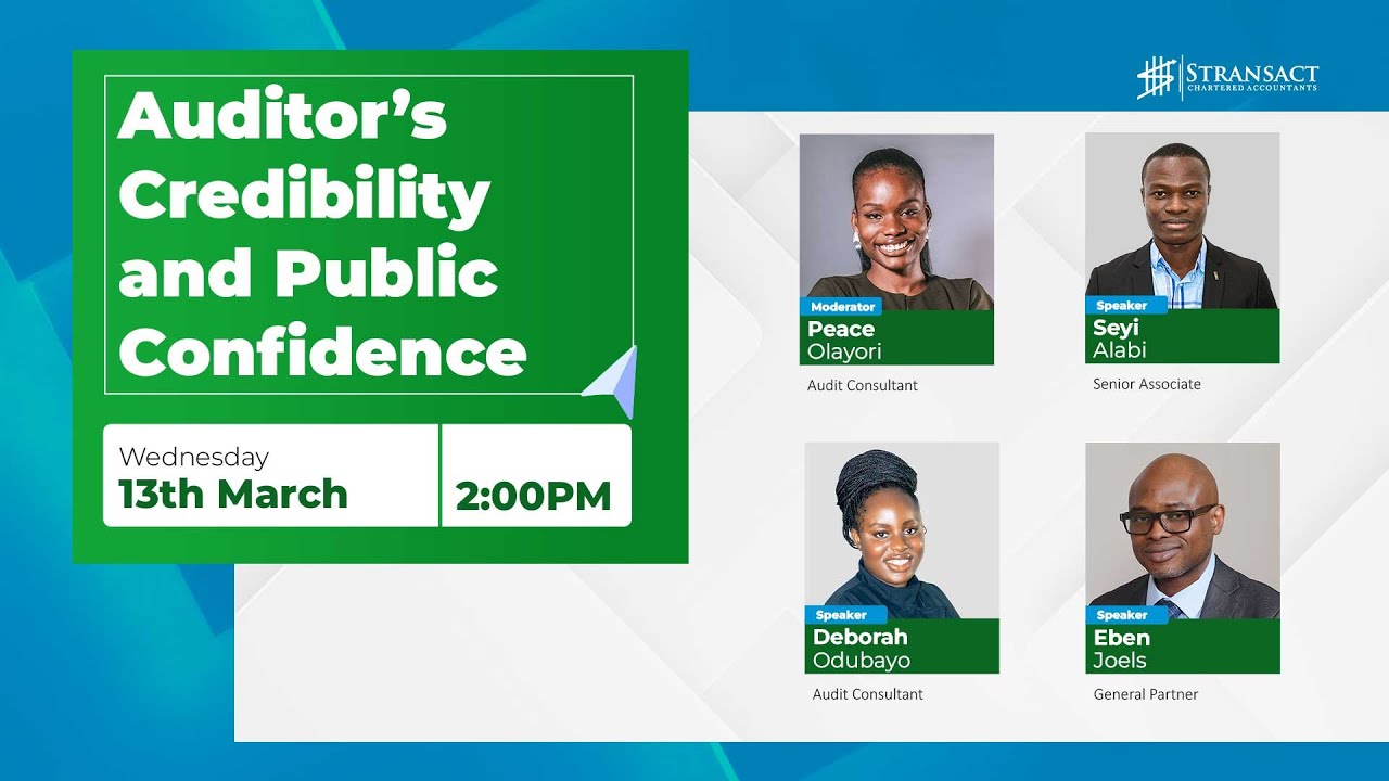 Stransact Webinar | Auditor's Credibility and Public Confidence