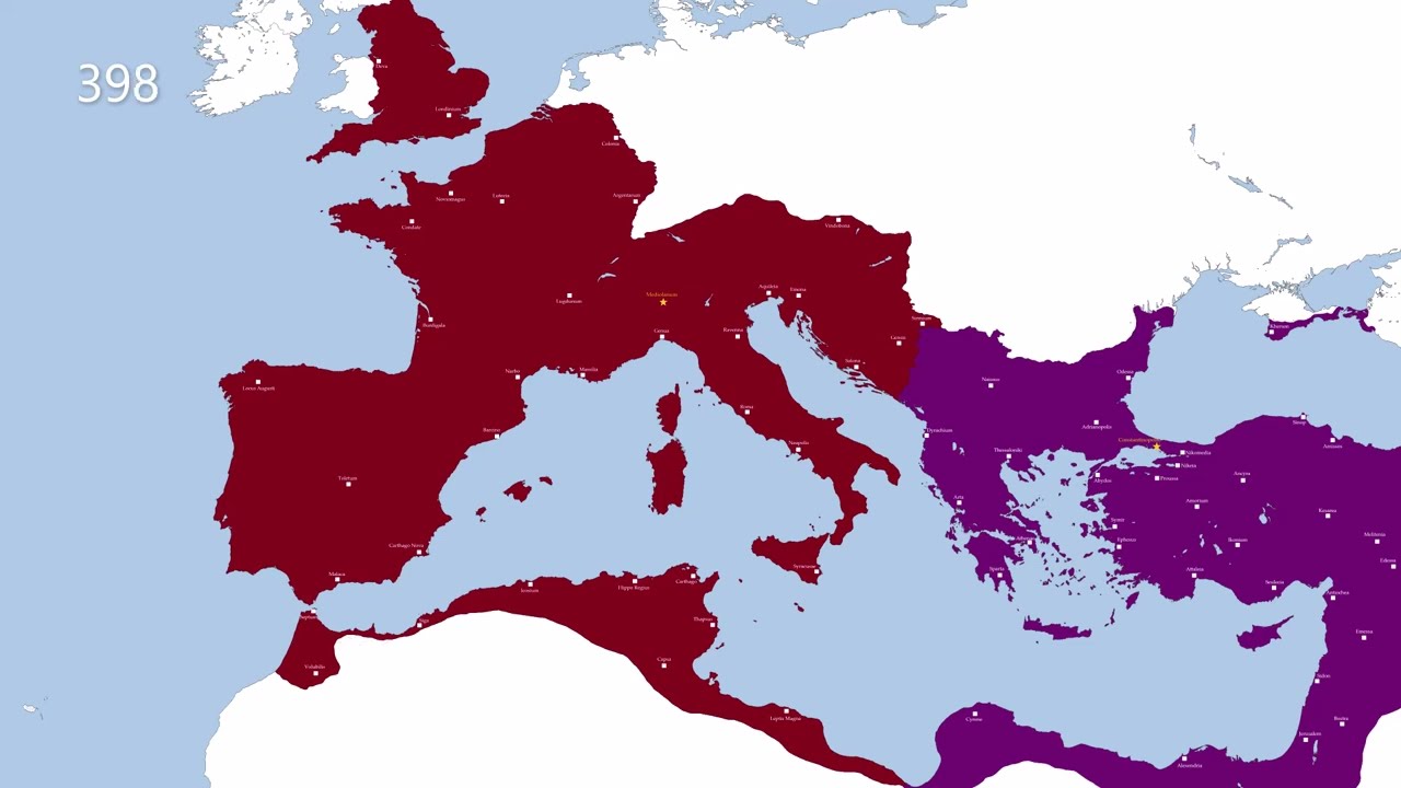 The History of Western Roman Empire every years (395-494)