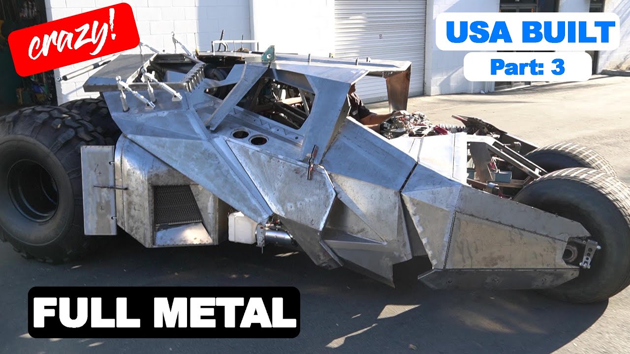 FULL METAL Batman Tumbler Tribute Part 3: Build Details *STATRUP/REVS*