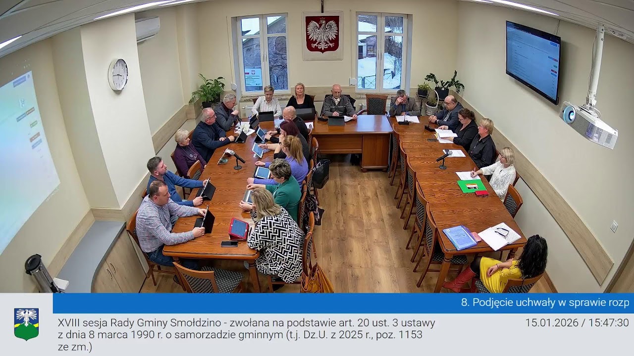 XVIII Sesja Rady Gminy Smołdzino- 2026.01.15