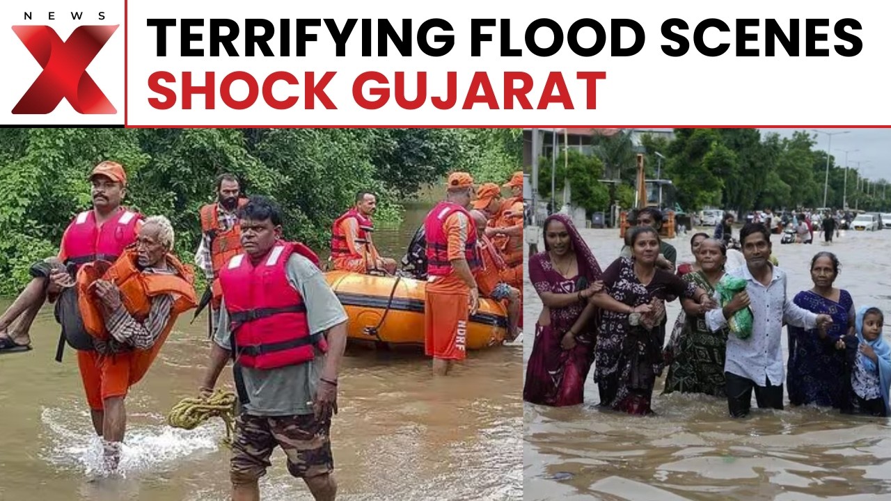 Gujarat Floods: 27 Rescued as Heavy Rain Triggers Flood-Like Situation in Surendranagar | NewsX
