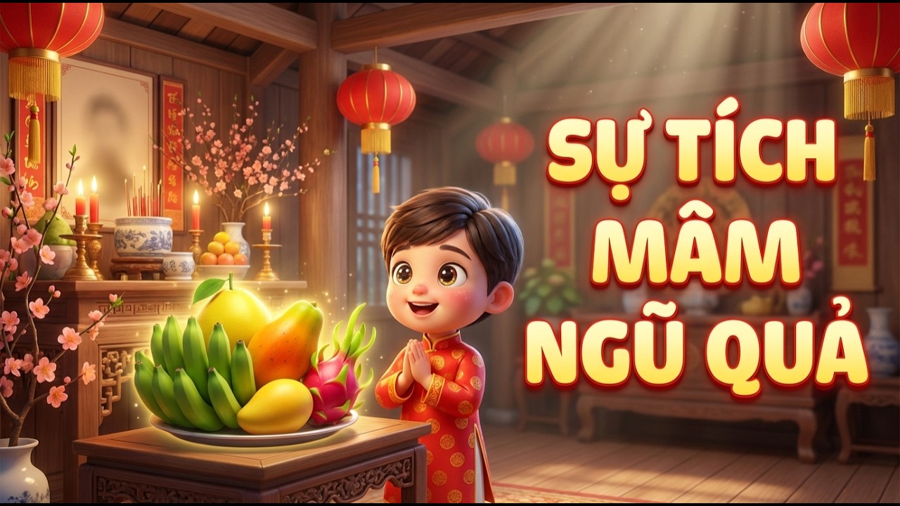 Sự Tích Mâm Ngũ Quả Ngày Tết | Truyện Cổ Tích Việt Nam Ý Nghĩa Cho Bé