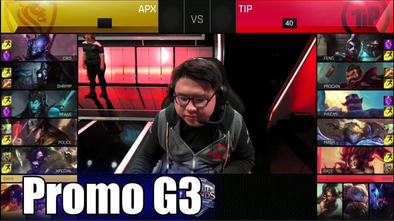 Team Impulse vs Apex Gaming | Game 3 S6 NA LCS Summer 2016 Promotion Tournament | APX vs TIP G3