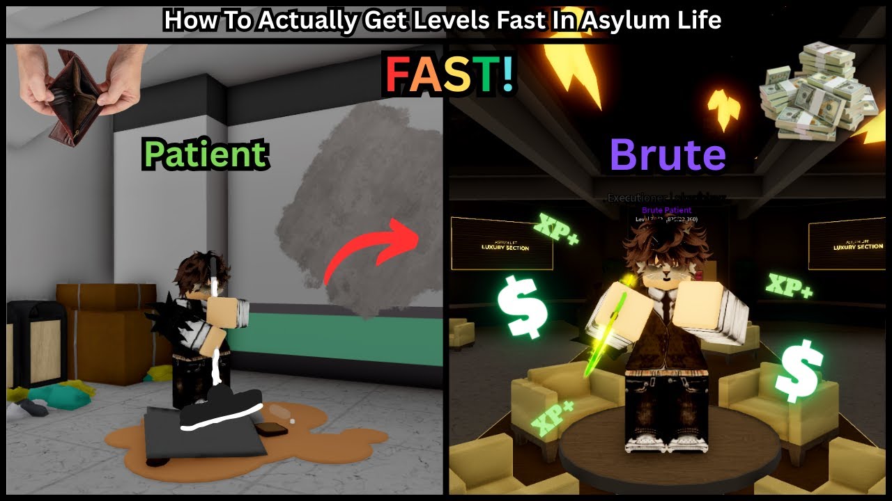 Roblox Asylum Life: How To Actually Get Levels Fast!