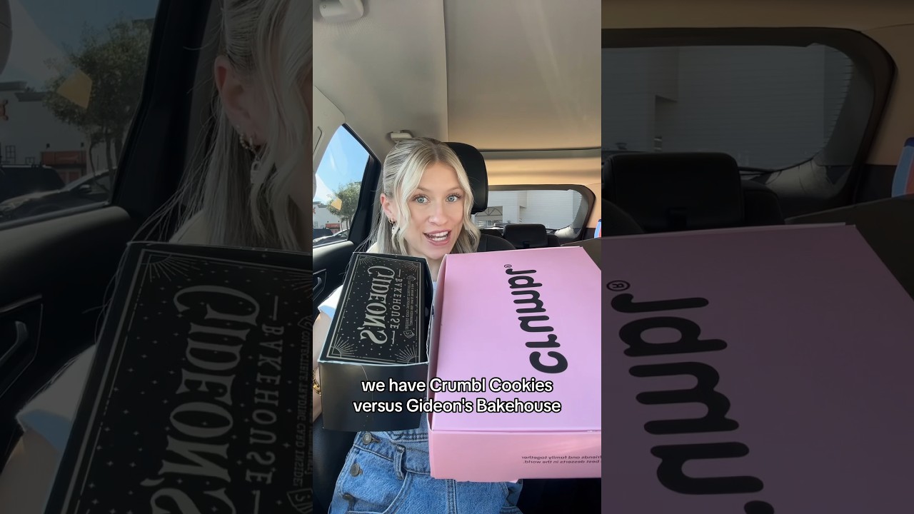 Crumbl cookies vs. Gideons Bakehouse #cookeicomparison #cookiereview #explorefood