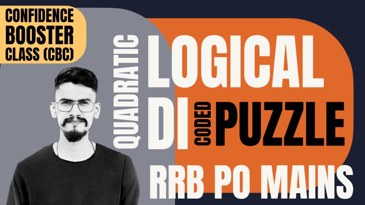 Coded Puzzle | Quadratic Logical DI | #confidenceboosterclass | RRB PO MAINS 2023 | Veteran