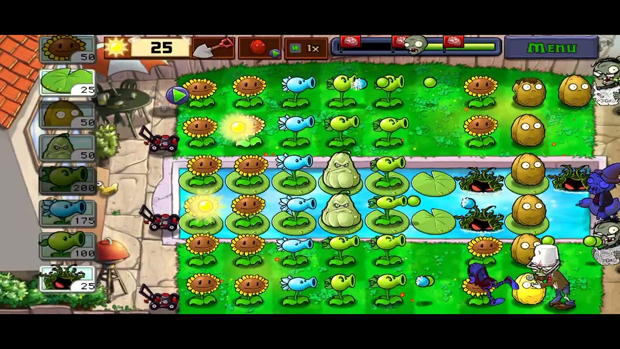 Plants vs Zombies Classic Adventure - 1 Pool - 4