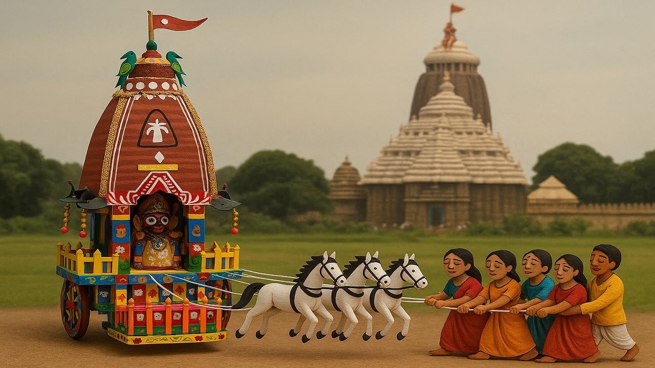 Jagannath Ratha Craft  | Easy DIY for Rath Yatra 2025  | Handmade Ratha Craft Idea