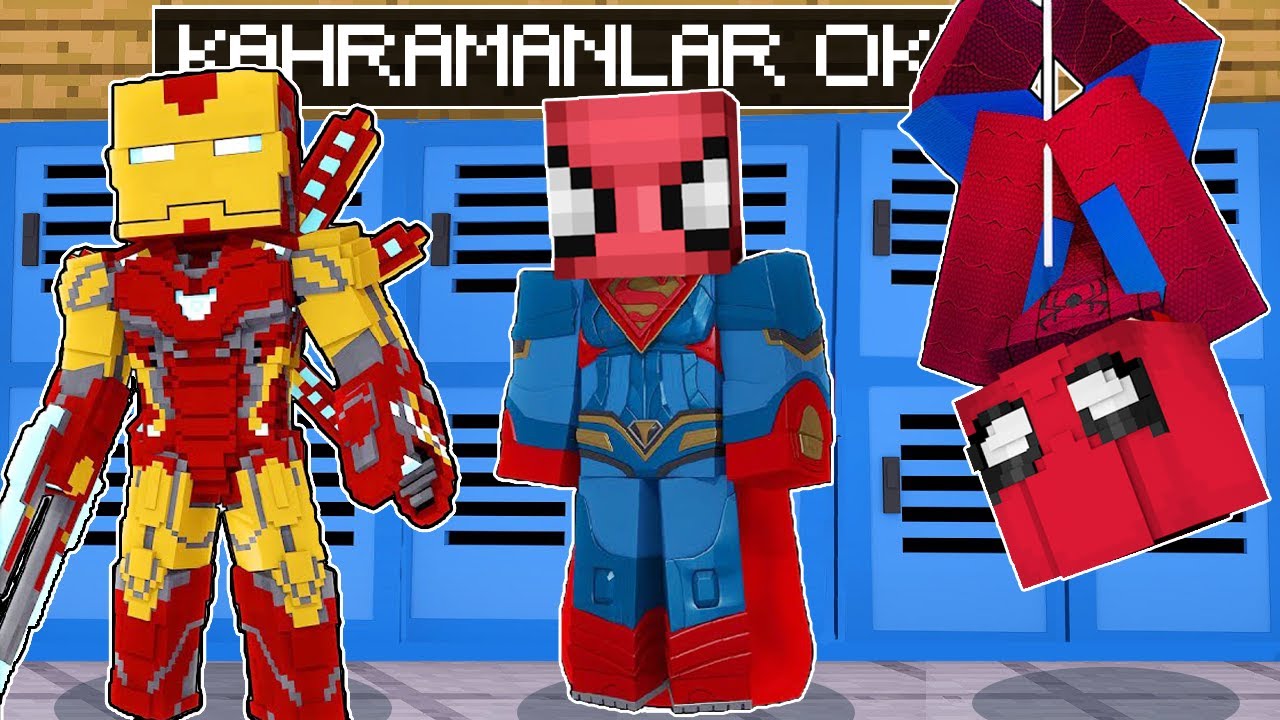 KAHRAMANLAR YENİ ÖĞRENCİLER!😱 - Minecraft