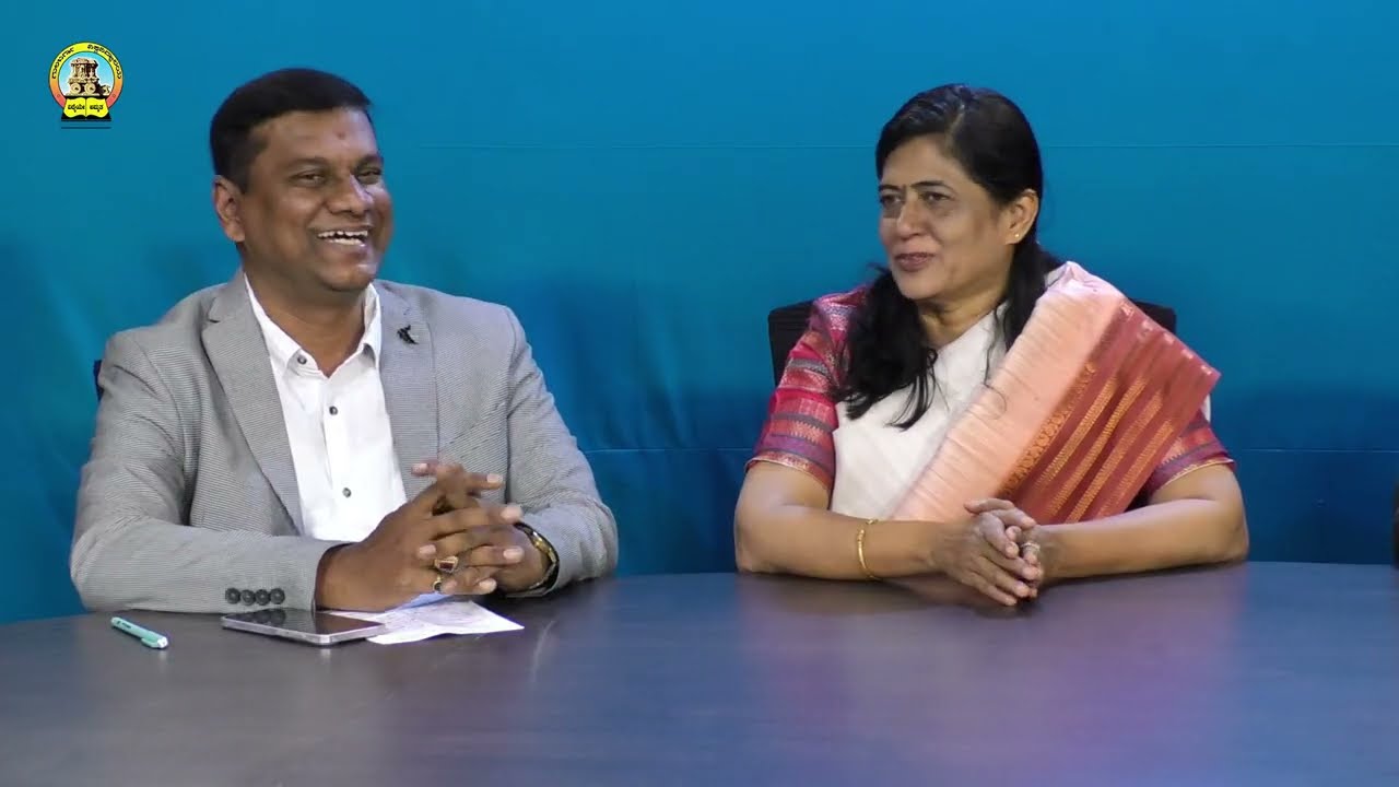 Interaction of University Librarian Dr. Suresh Jange | Prof. Devika Madalli | Prof. B S Biradar