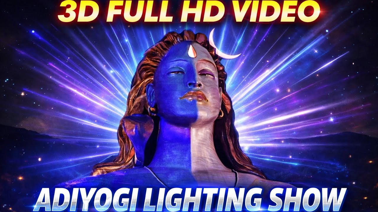 Adiyogi Darshan Full Light Show || Shadhguru 2026 Shivratri☺️