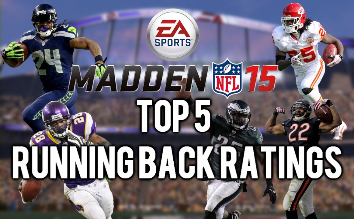Madden 15 - Top 5 Running Back Overall Ratings - Ft. Adrian Peterson, LeSean McCoy & Marshawn Lynch