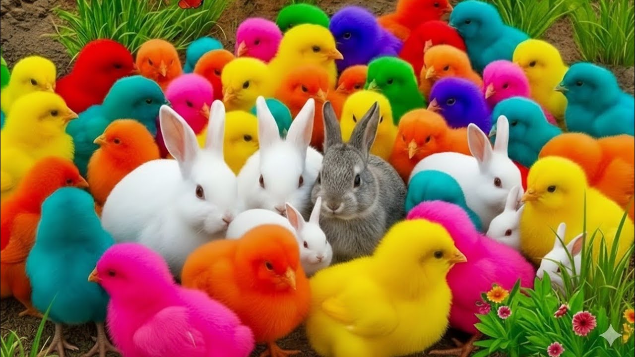 Tangkap Ayam Lucu gemes, ayam warna warni, ayam rainbow, kelinci lucu, bebek , ikan koi, Hewan Lucu