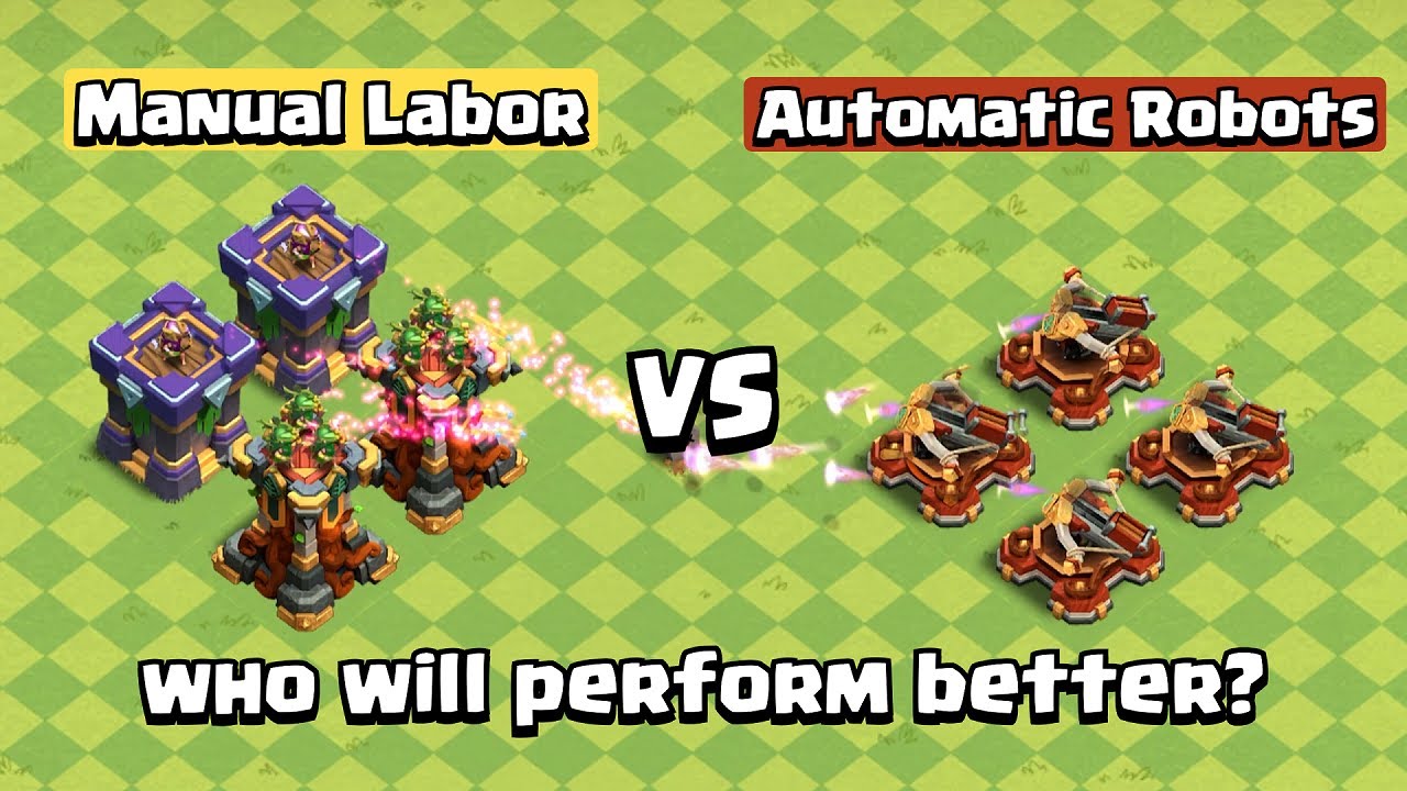 MAX X-Bow VS Archer Tower Family | Clash of Clans